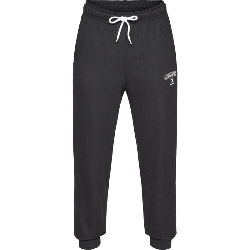 Champion Authentic Athletic Apparel Nohavice Rib Cuff čierna / biela 67039215