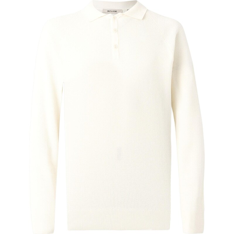 Only & Sons Sveter ONSBRUCE biela ako vlna 67039309