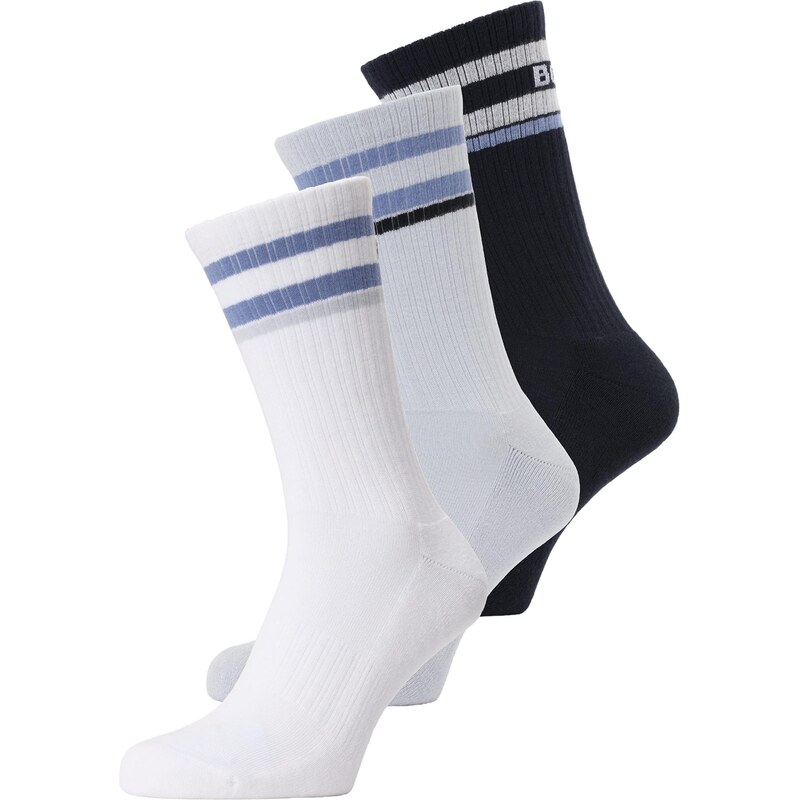 BOSS Ponožky námornícka modrá / modrá denim / svetlosivá / biela 67039500