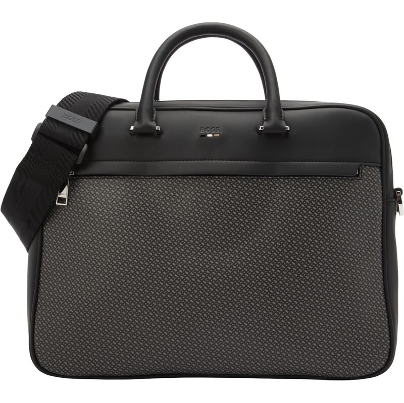 BOSS Aktovka Ray čokoládová / sivobéžová / čierna 67039504