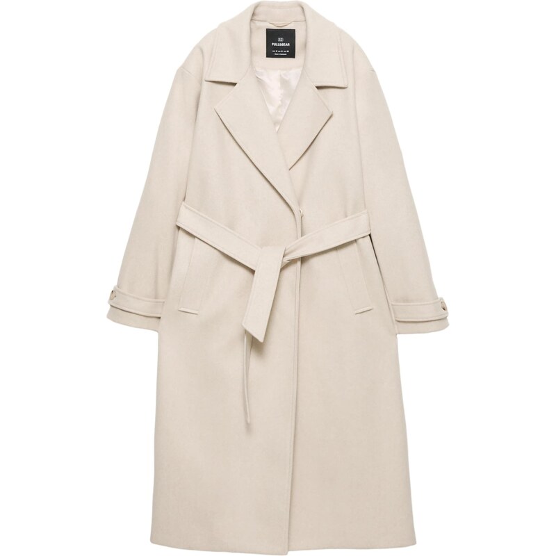 Pull&Bear Prechodný kabát nebielená 67039251