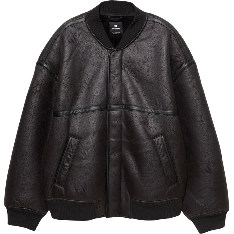 Pull&Bear Prechodná bunda čierna 67039290