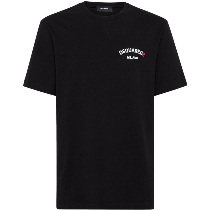 Čierne tričko Dsquared2 s krátkym rukávom 67040863