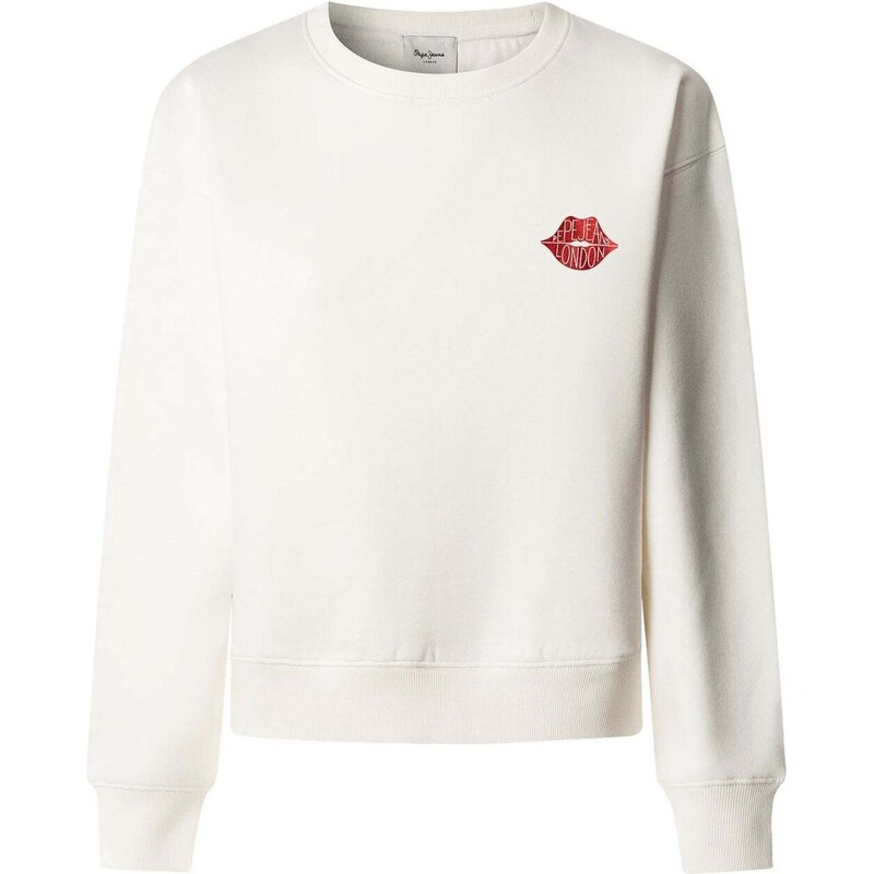 Pepe Jeans Mikina Letha burgundská / biela ako vlna 67041090