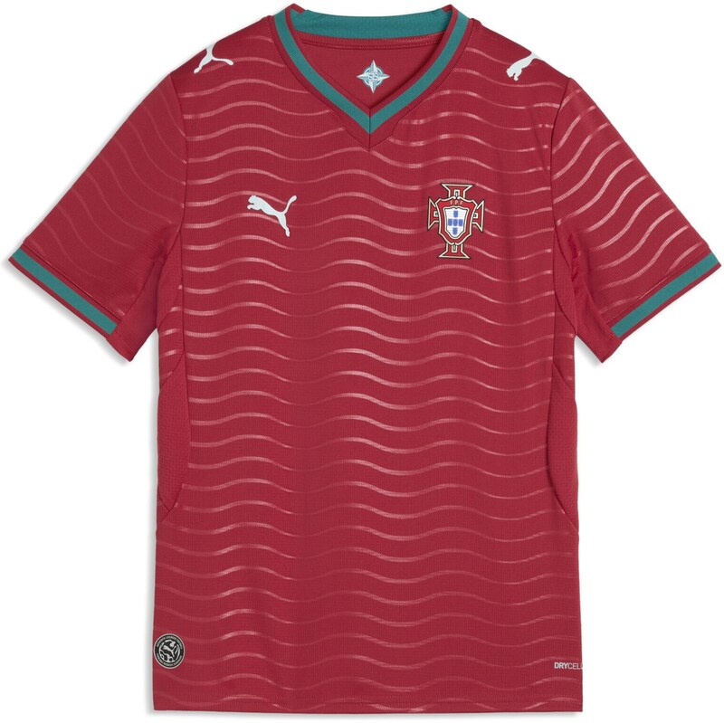 PUMA Funkčné tričko Portugal 2026 nefritová / ohnivo červená / biela 67041112