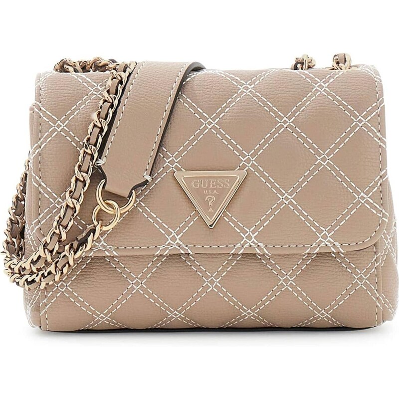 GUESS Taška cez rameno GIULLY II béžová / biela 67041128