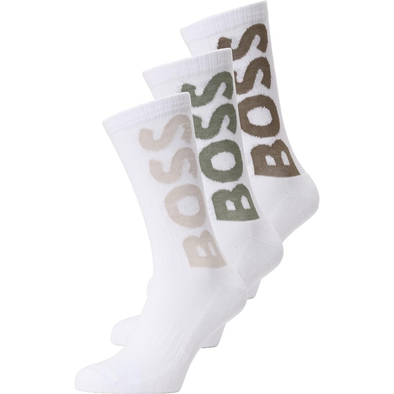 BOSS Ponožky béžová / hnedá / olivová / biela 67041135