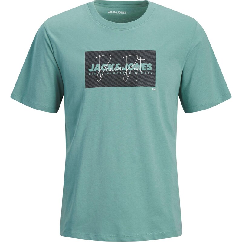Jack & Jones Junior Tričko JJCOLE modrozelená / čierna 67057730