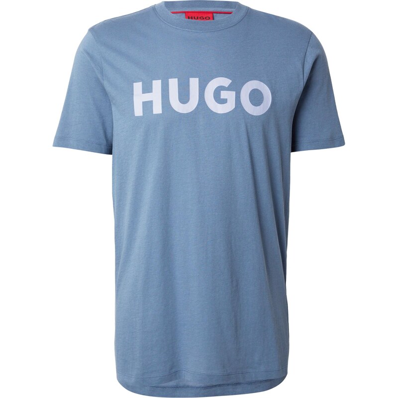 HUGO Tričko Dulivio modrosivá / pastelovo modrá 63780914