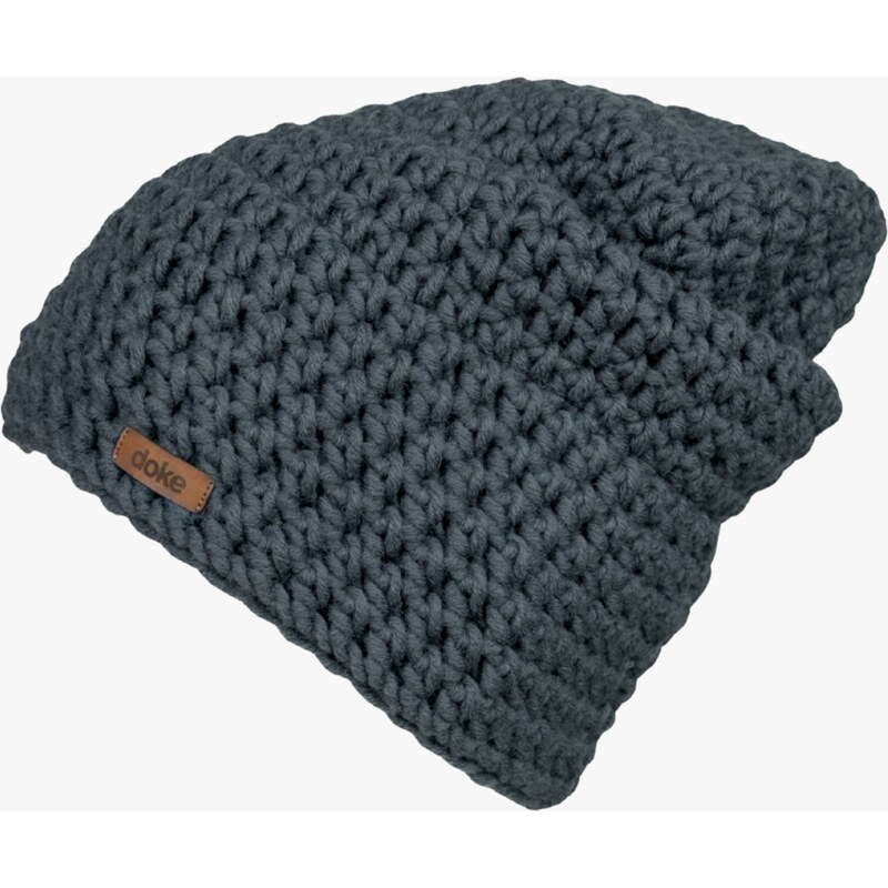 DOKE Háčkovaná čiapka Bost grafit 57244849