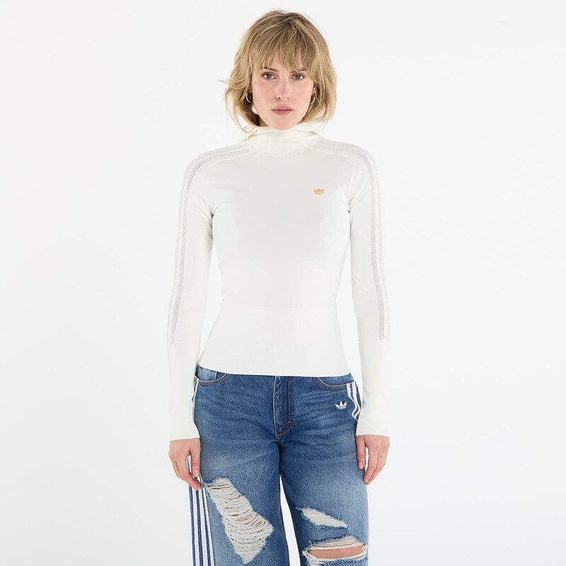 adidas Originals Mikina adidas Knit Hooded Ls Off White XS 67060705