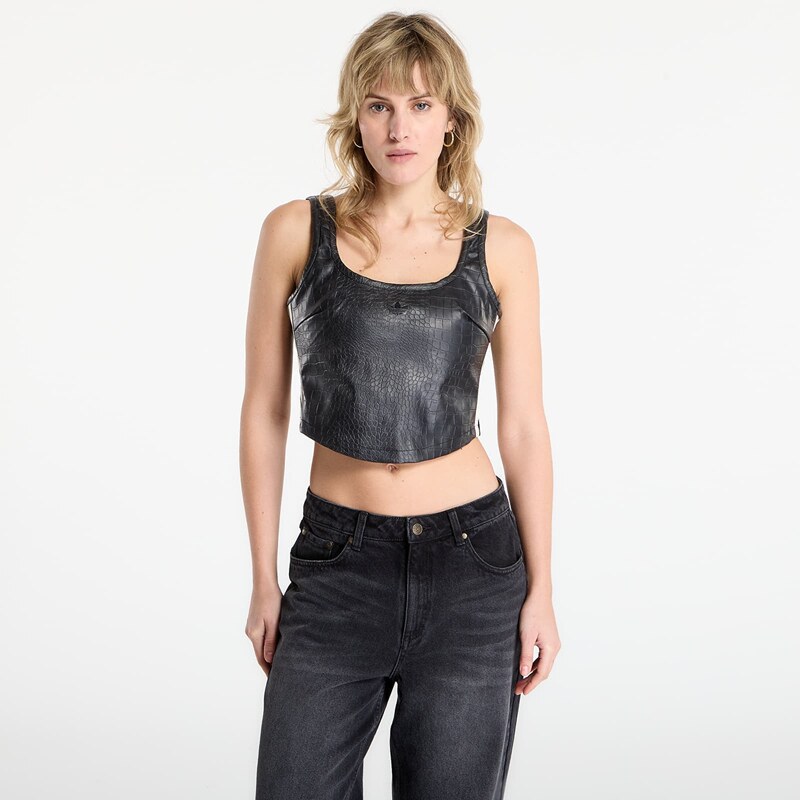 adidas Originals adidas Pleather Corset Black 10 67060723