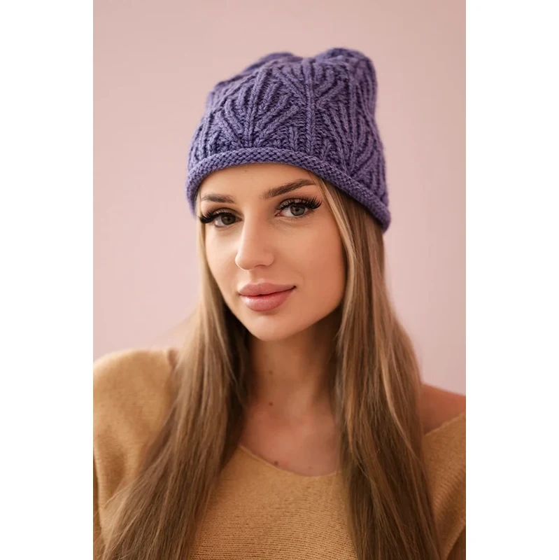 Kesi Womens cap Leaves K245 purple 67060936