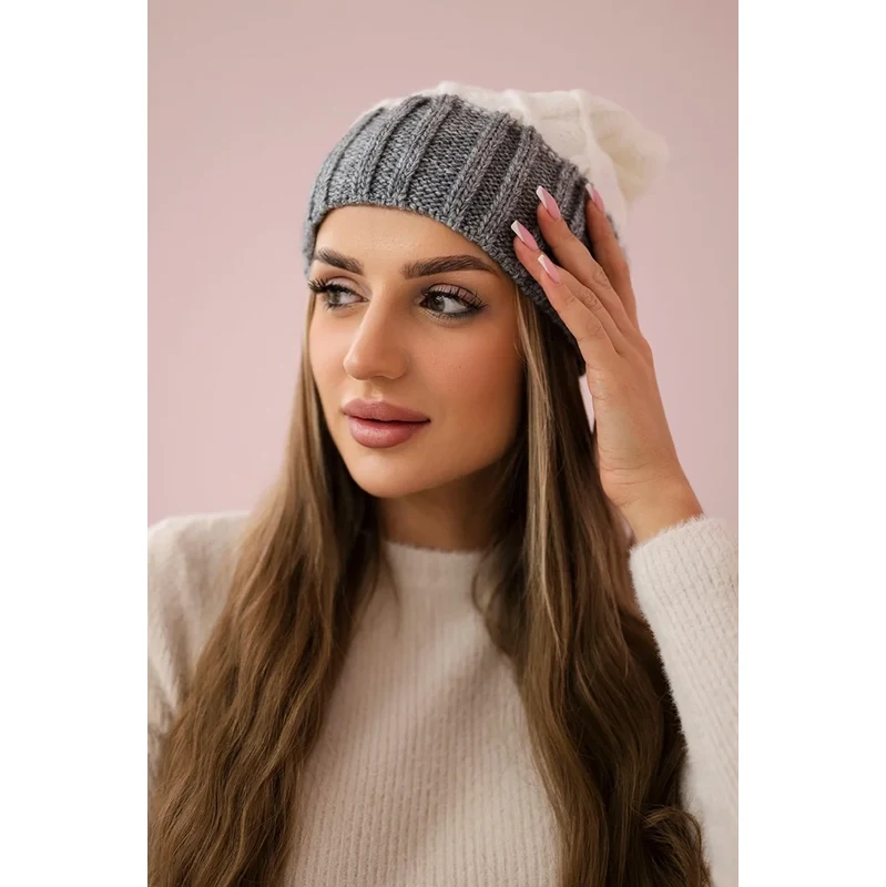 Kesi marka niezdefiniowana Čapica s fleece Milano K203 tmavo béžová 64657461