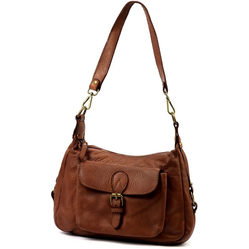 VS Dámská kožená kabelka Scarlet hnedá 67062245