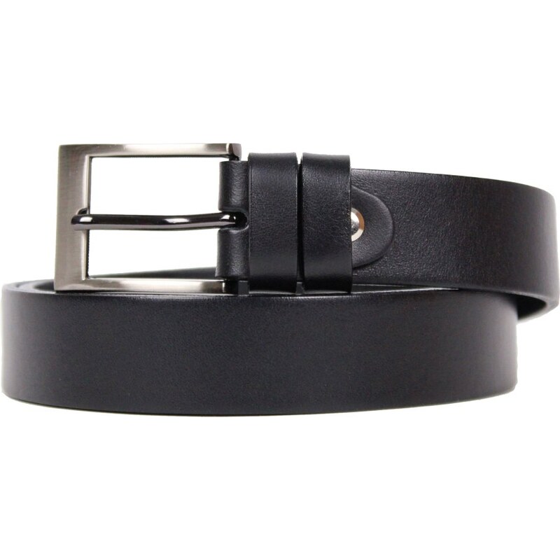 Penny Belts Pánsky spoločenský kožený opasok 230-100-60 čierny 37689415
