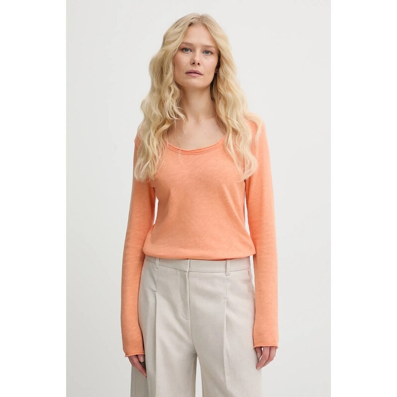 Bavlnené tričko s dlhým rukávom American Vintage 67068686