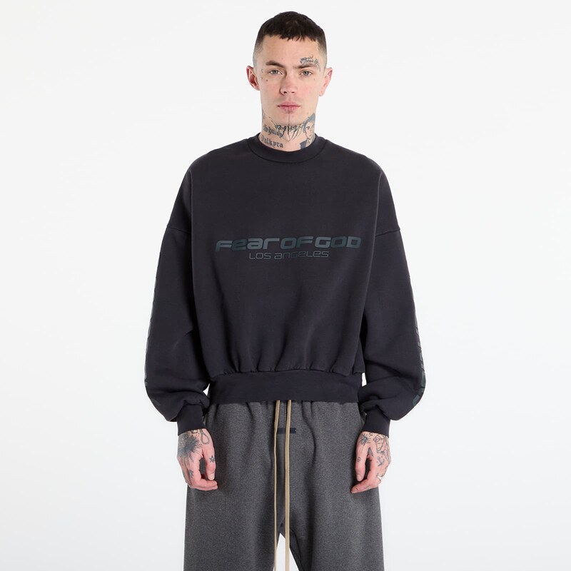 Mikina Fear of God Essentials Cropped Relaxed Sweatshirt Vintage Black 67282128