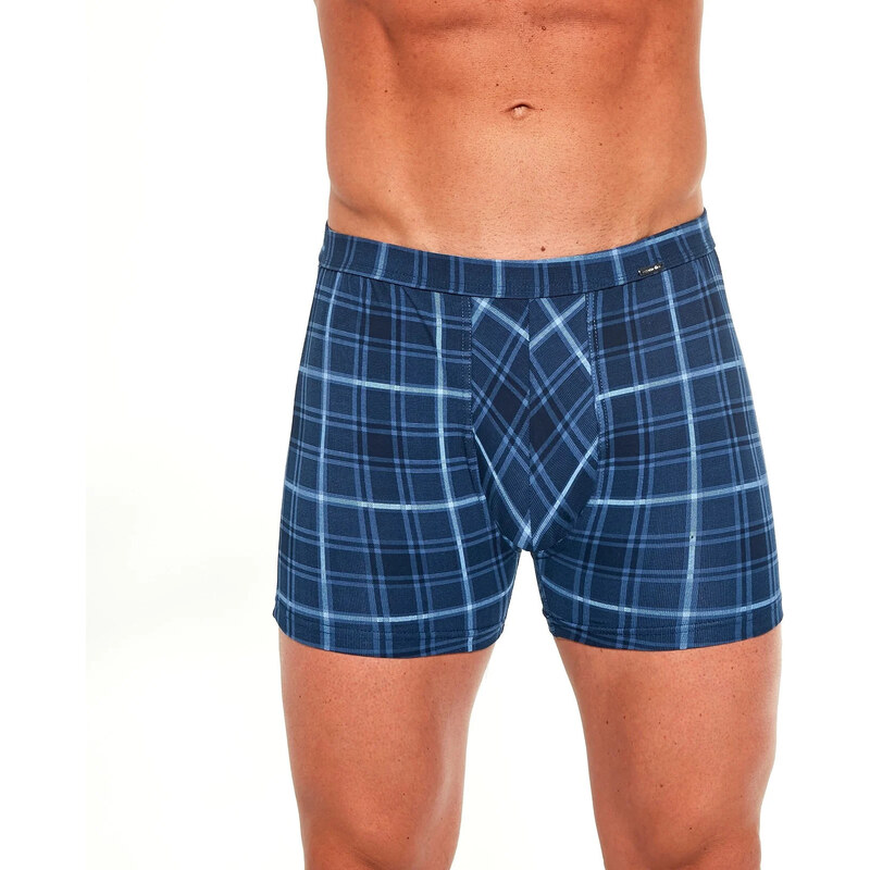 Pánske boxerky Prime 904/84 Blue Plaid - Cornette 67262889