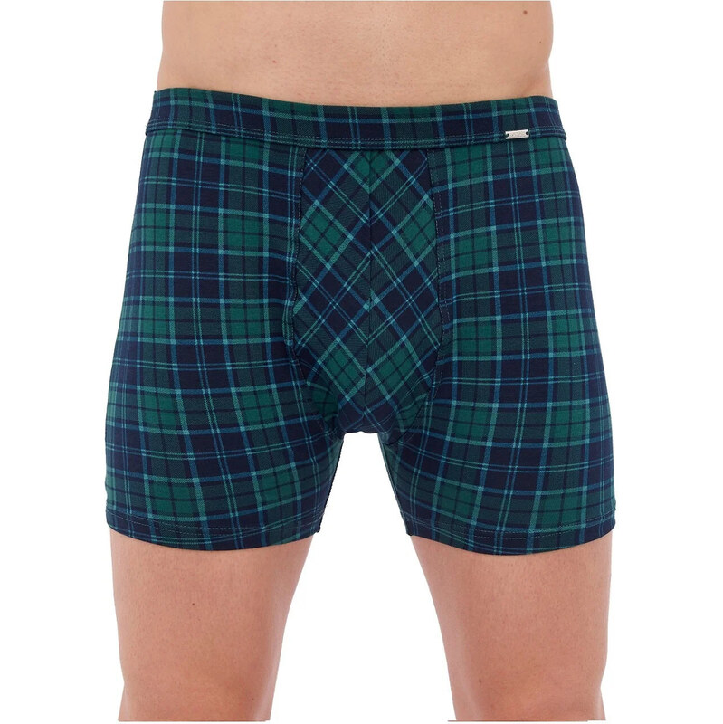 Pánske tmavozeleno-modré boxerky Cornette Prime 904/121 - Cornette 67262900