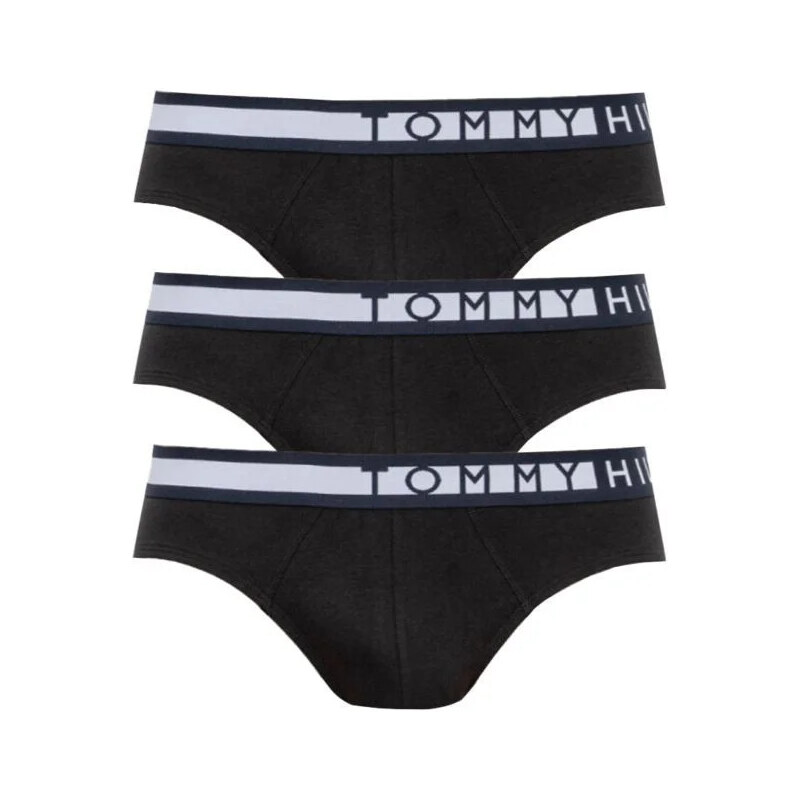 Pánske nohavičky 3PACK UM0UM01227 Čierna s bielou - Tommy Hilfiger 67075451