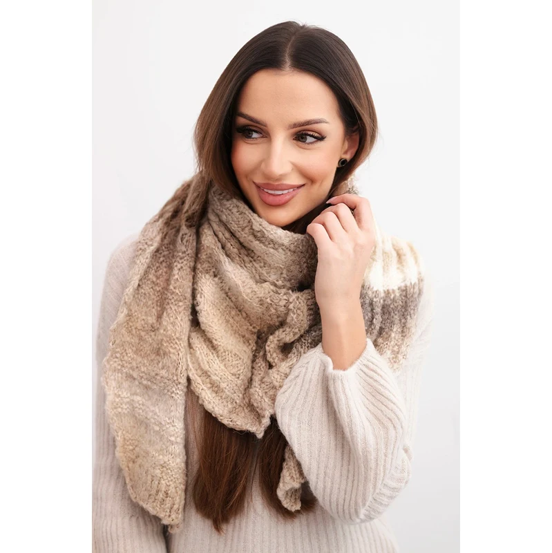 Kesi Dámsky pletený zimný šál z vlny 67076030