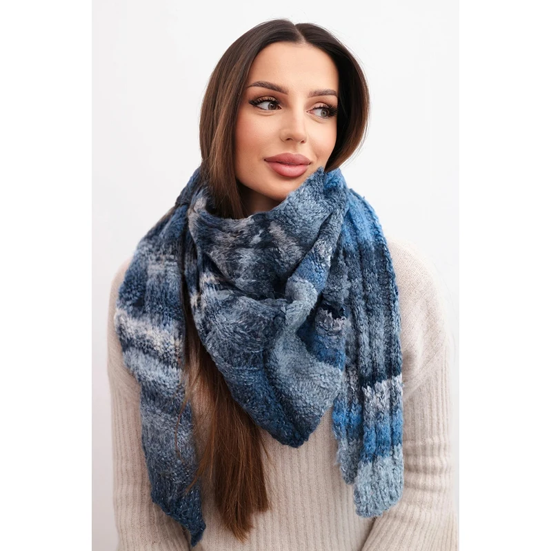 Kesi Dámsky pletený šál z vlnenej zmesi KN20 67076039