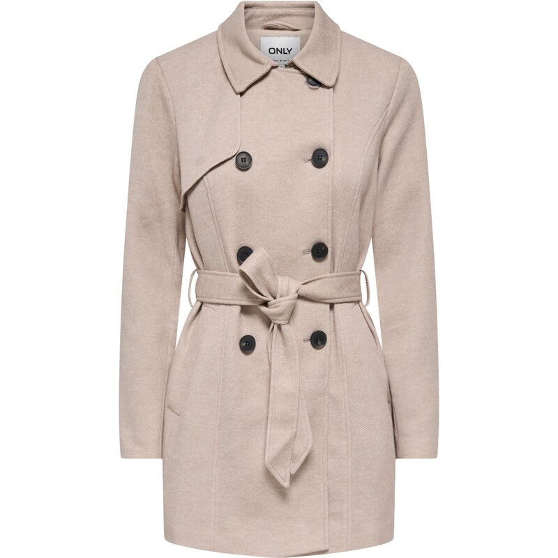 ONLY Prechodný kabát ONLSEDONA VALERIE sivobéžová 67078062