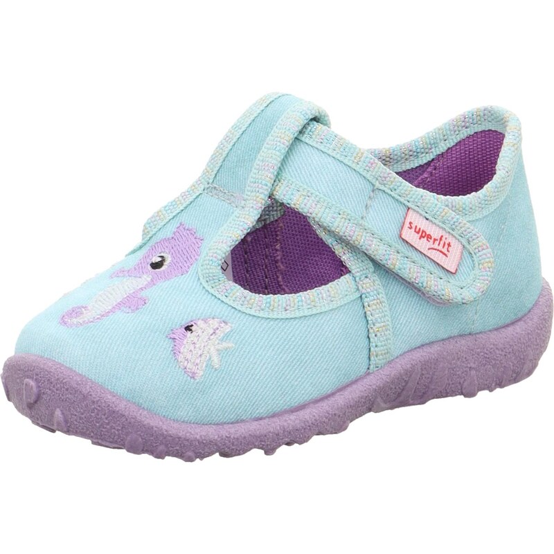 SUPERFIT Papuče SPOTTY svetlomodrá / fialová / čierna / biela 67078148