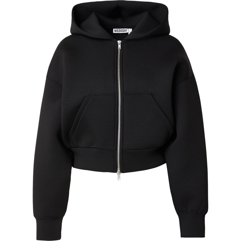 WEEKDAY Tepláková bunda čierna 67078151