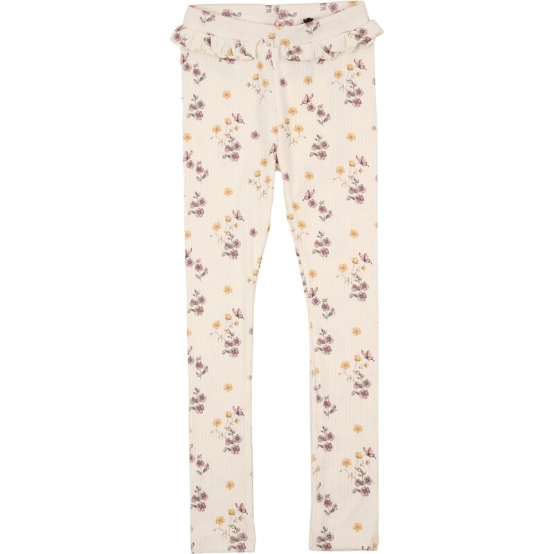 LilAtelier Legíny NMFGAVO horčicová / svetlofialová / biela ako vlna 67078168