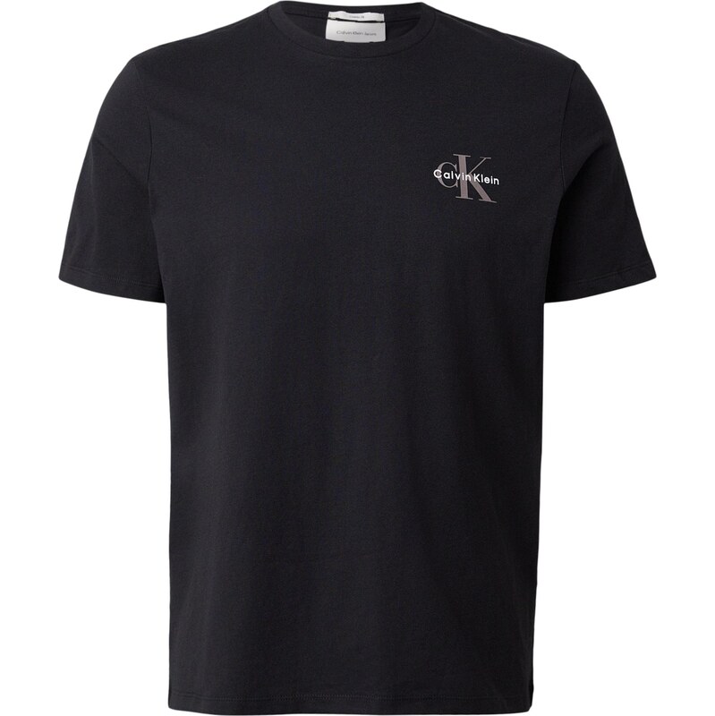 Calvin Klein Jeans Tričko tmavošedá / čierna / biela ako vlna 67078202