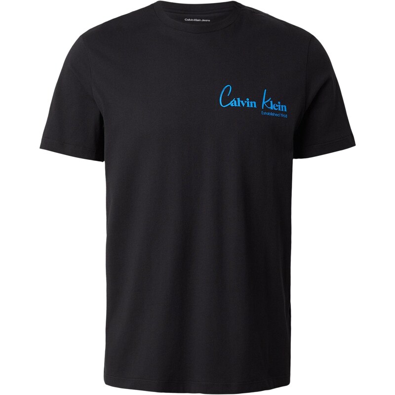 Calvin Klein Jeans Tričko 30S azúrová / čierna / biela 67078207