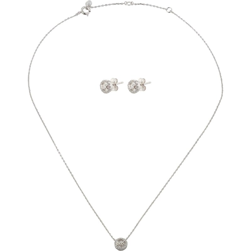 MICHAEL Michael Kors Sada šperkov strieborná / priehľadná 67078238