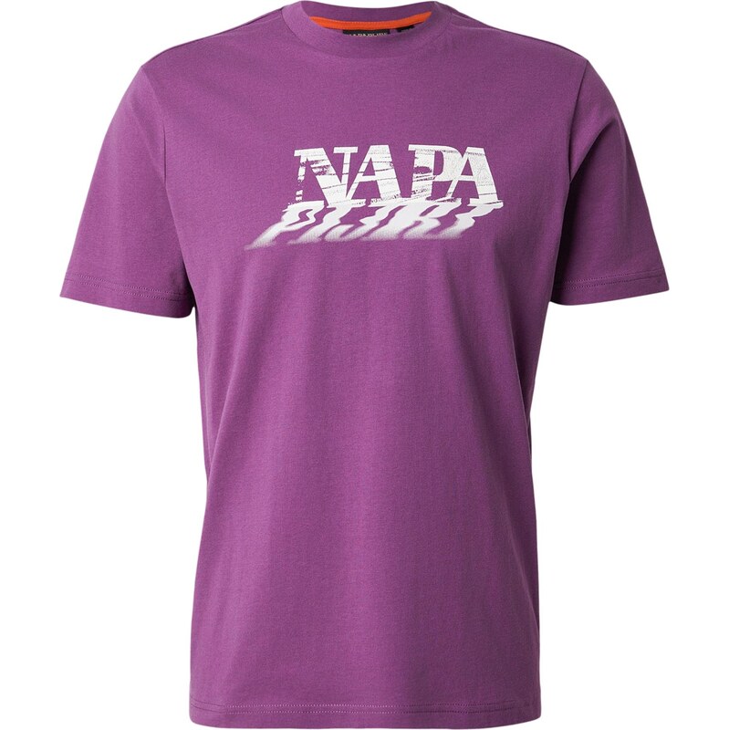 NAPAPIJRI Tričko S-LODESTAR fialová / biela 67078235