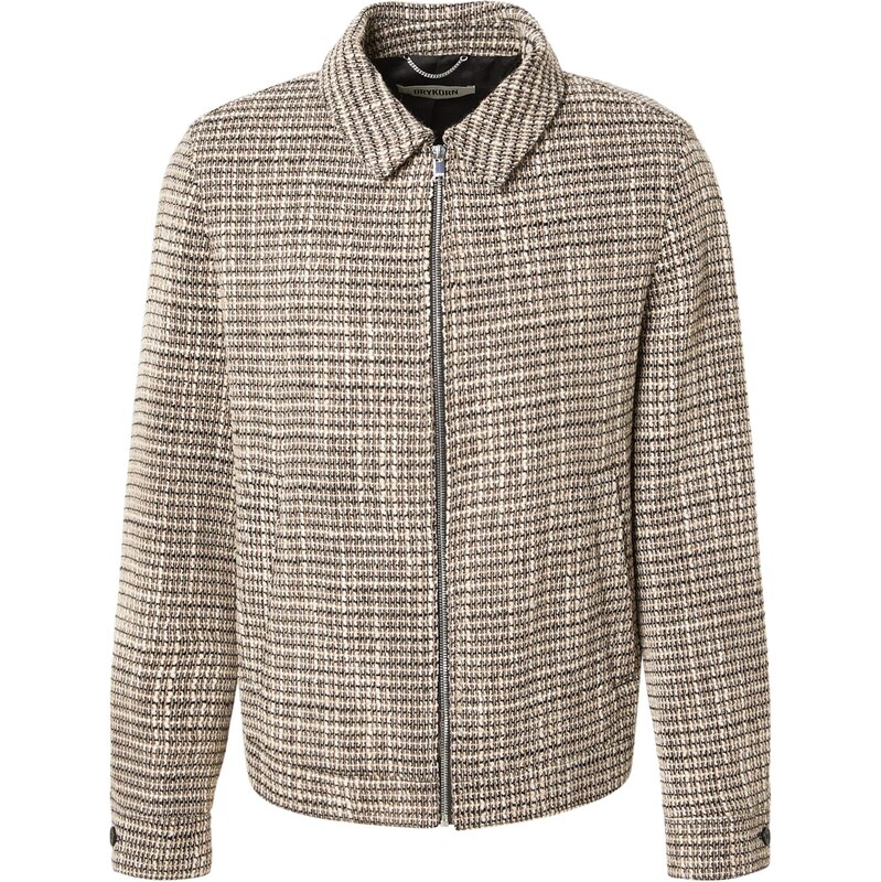 DRYKORN Prechodná bunda RIKKA 2 hnedá / kapučíno / čierna 67078247