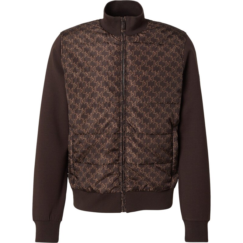 Karl Lagerfeld Prechodná bunda svetlohnedá / tmavohnedá 67078260