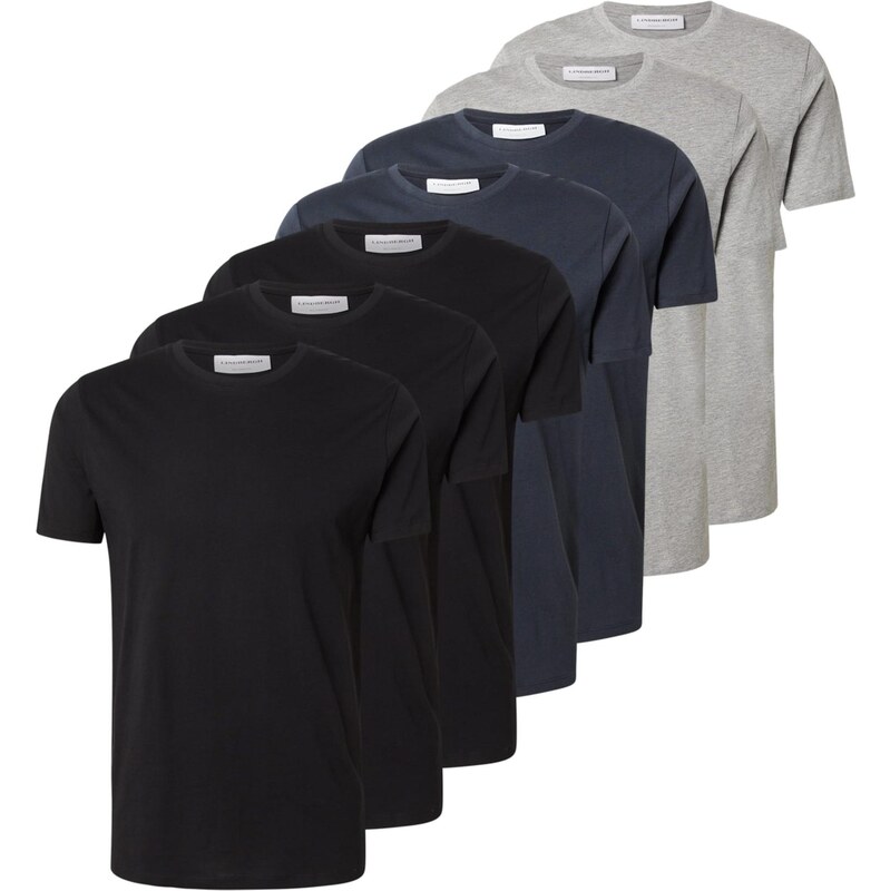 Lindbergh Tričko námornícka modrá / sivá melírovaná / čierna 67078272