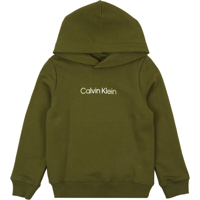Calvin Klein Jeans Mikina olivová / biela 67078278