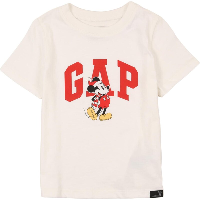 GAP Tričko V-DISLOGO X GAP žltá / červená / čierna / biela ako vlna 67078300