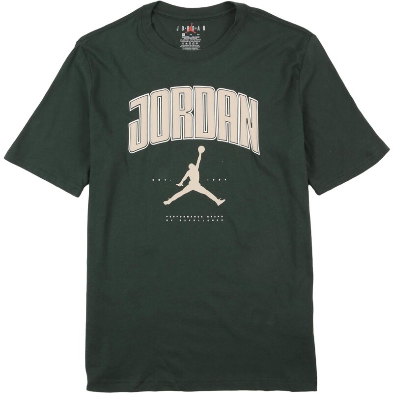 Jordan Tričko 88 CITY tmelová / tmavozelená / biela 67078365