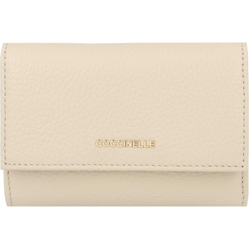 Coccinelle Peňaženka METALLIC SOFT krémová 67078357