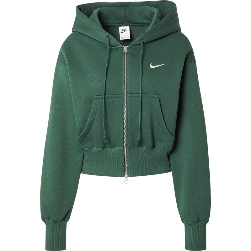 Nike Sportswear Tepláková bunda PHNX FLC zelená 67078397