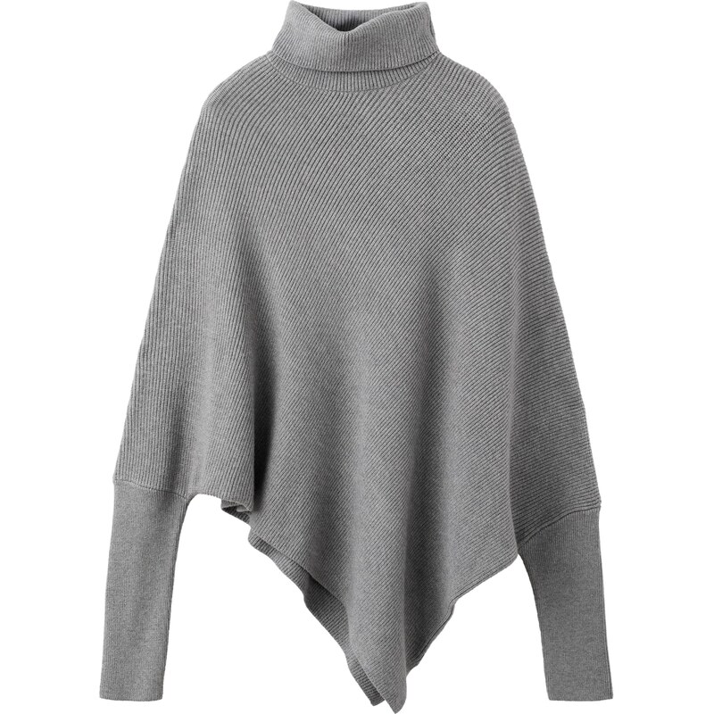 MANGO Sveter VANESSA sivá melírovaná 67077975