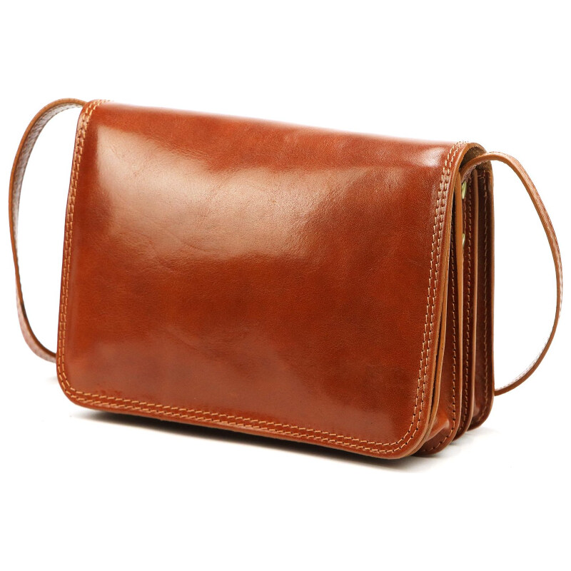 Kožená kabelka Florence hnedá KZ2260411 67084734