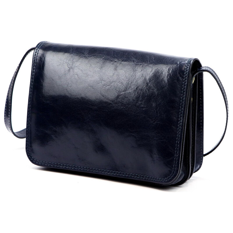 Kožená kabelka Florence modrá KZ2260414 67084736