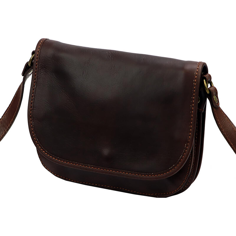 Kožená kabelka Florence hnedá KZ2260208 67084743