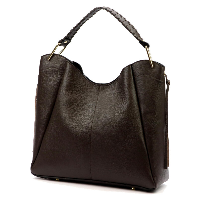 Kožená kabelka Luka hnedá KZ2260367 67084747