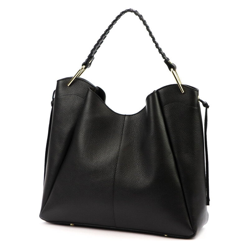 Kožená kabelka Luka čierna KZ2260366 67084748