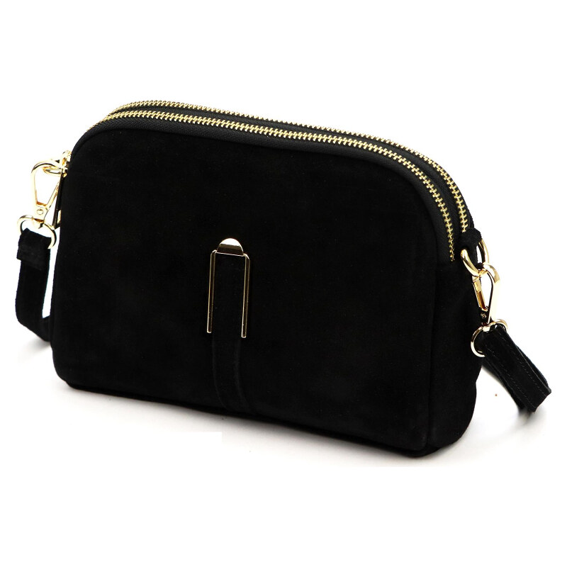 Kožená kabelka Luka čierna KZ2259321 67084755